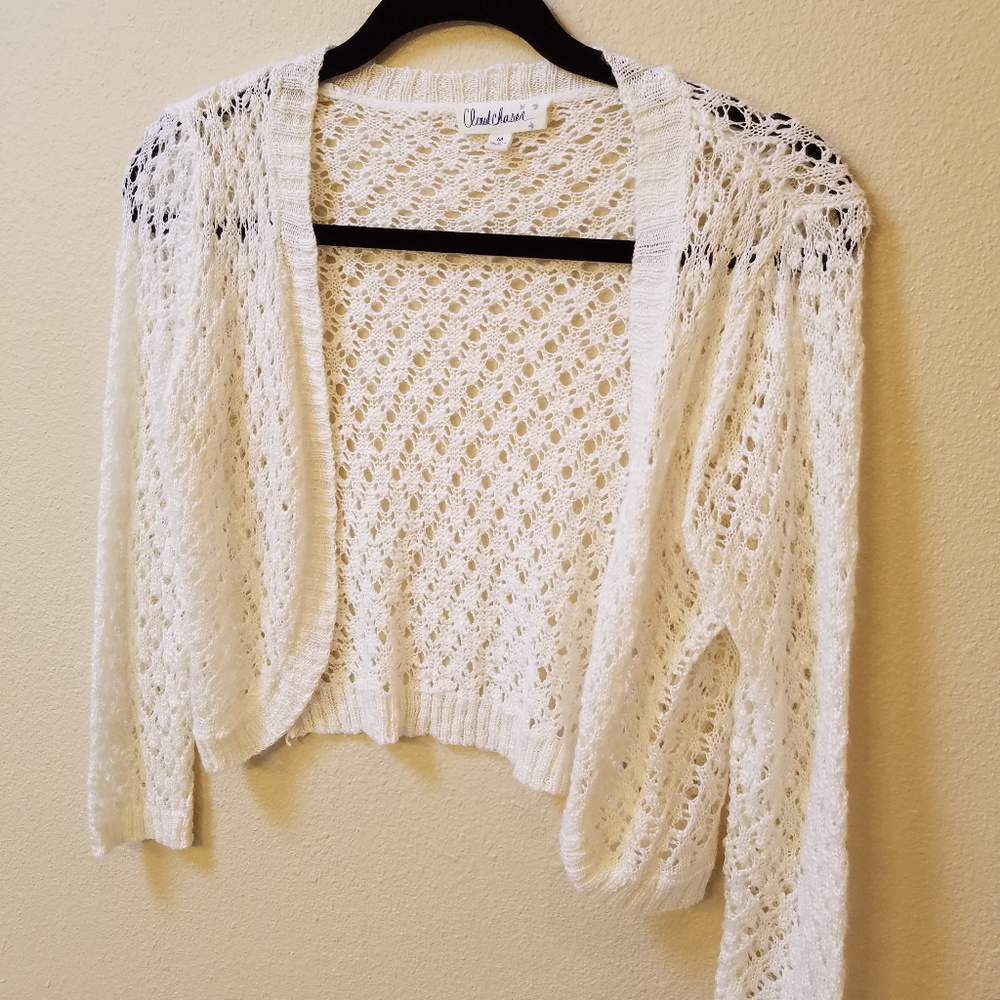 Cloud Chaser White Knit Sweater